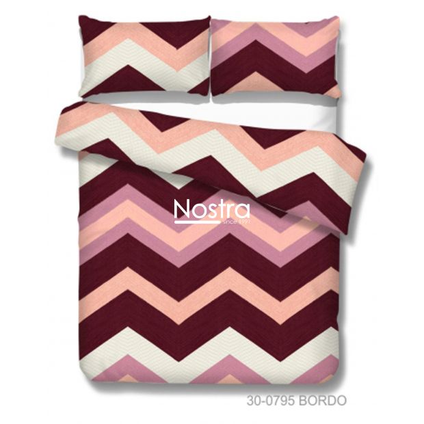 Cotton bedding set DAYLEN 30-0795-BORDO