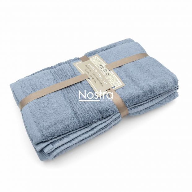 Bamboo towels set BAMBOO-600 T0105-DUSTY BLUE