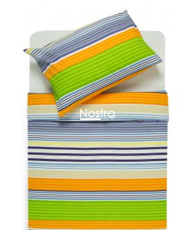 Seersucker bedding set ELIZABETH 30-0525-ORANGE 30-0525-ORANGE