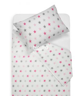 Children bedding set STARS 10-0052-LIGHT GREY LIGHT PINK 10-0052-LIGHT GREY LIGHT PINK