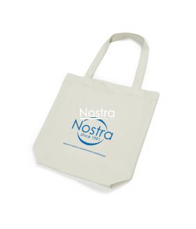 Organic cotton shopping bag 00-0076-NATURAL LOGO 00-0076-NATURAL LOGO