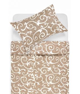 Polycotton bedding set ABSTRACT 40-0487-BROWN