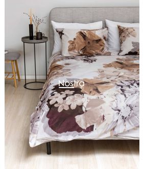 PREMIUM maco sateen bedding set CECELIA 20-0095-BROWN 20-0095-BROWN