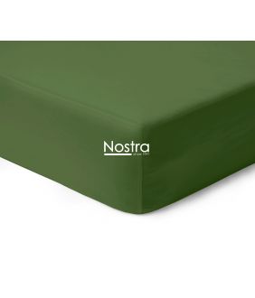 Fitted sateen sheets 00-0413-MOSS GREEN