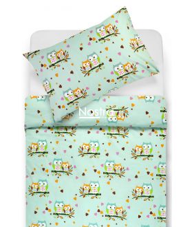 Children bedding set OWLS IN LOVE 10-0428-MINT 10-0428-MINT