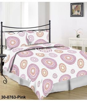 Seersucker bedding set EVY 30-0763-PINK 30-0763-PINK