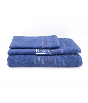 3 piece towel set T0183 T0183-PALACE BLUE 124