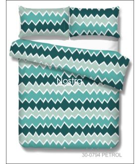 Cotton bedding set DUA 30-0794-PETROL