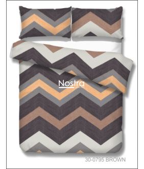 Cotton bedding set DAYLEN 30-0795-BROWN