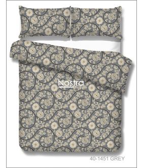 Polycotton bedding set ABSTRACT 40-1451-GREY