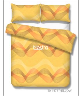 Cotton bedding set DOLLY 40-1478-YELLOW